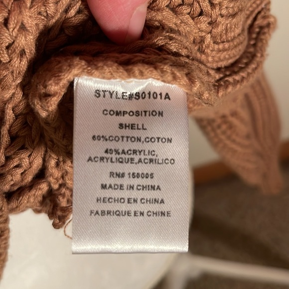dRA Los Angeles Slouchy Brown Cotton Sweater - Picture 7 of 7